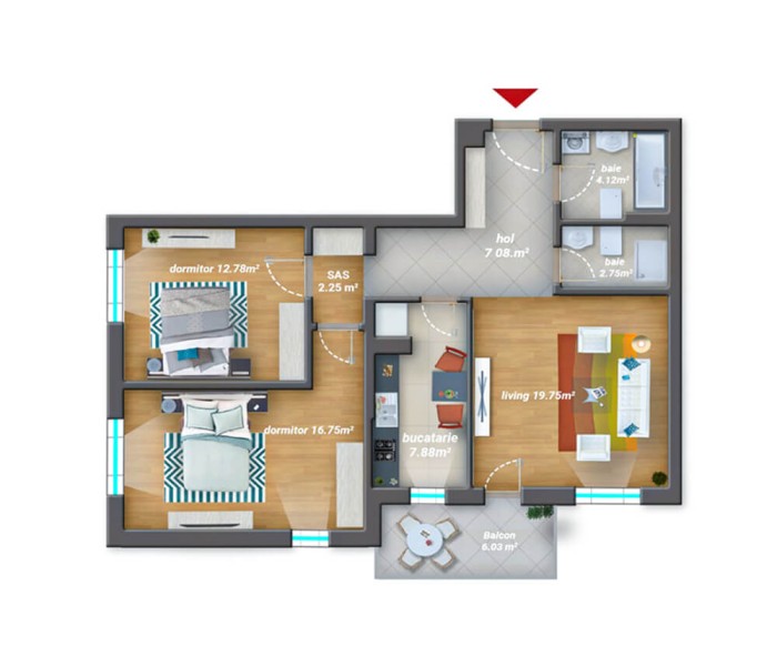 Apartament de vanzare decomandat, 96 mp, Ilfov Est, Oraș Pantelimon