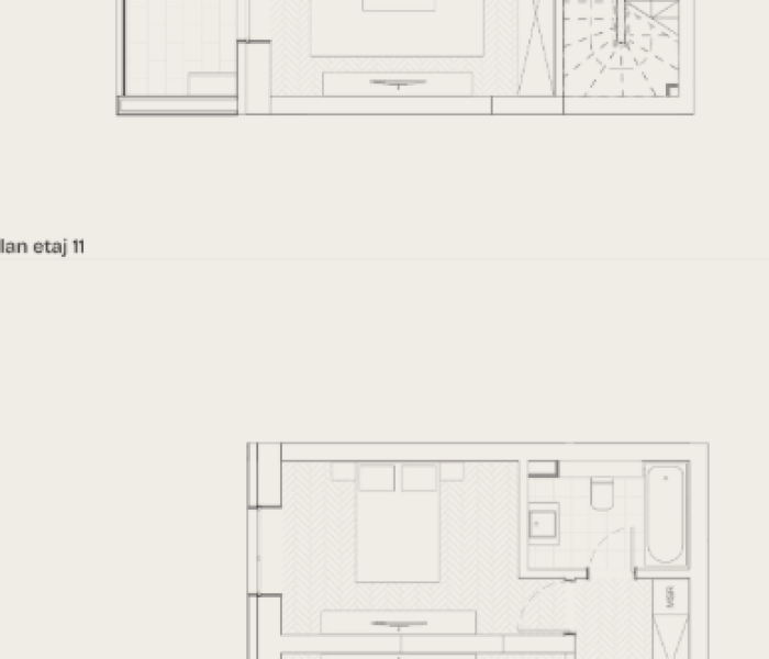Penthouse 3 camere de vanzare semidecomandat, 86 mp, Bucuresti Vest, Drumul Taberei